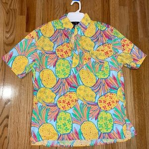 Chubbies pineapple nutter collared shirt Medium